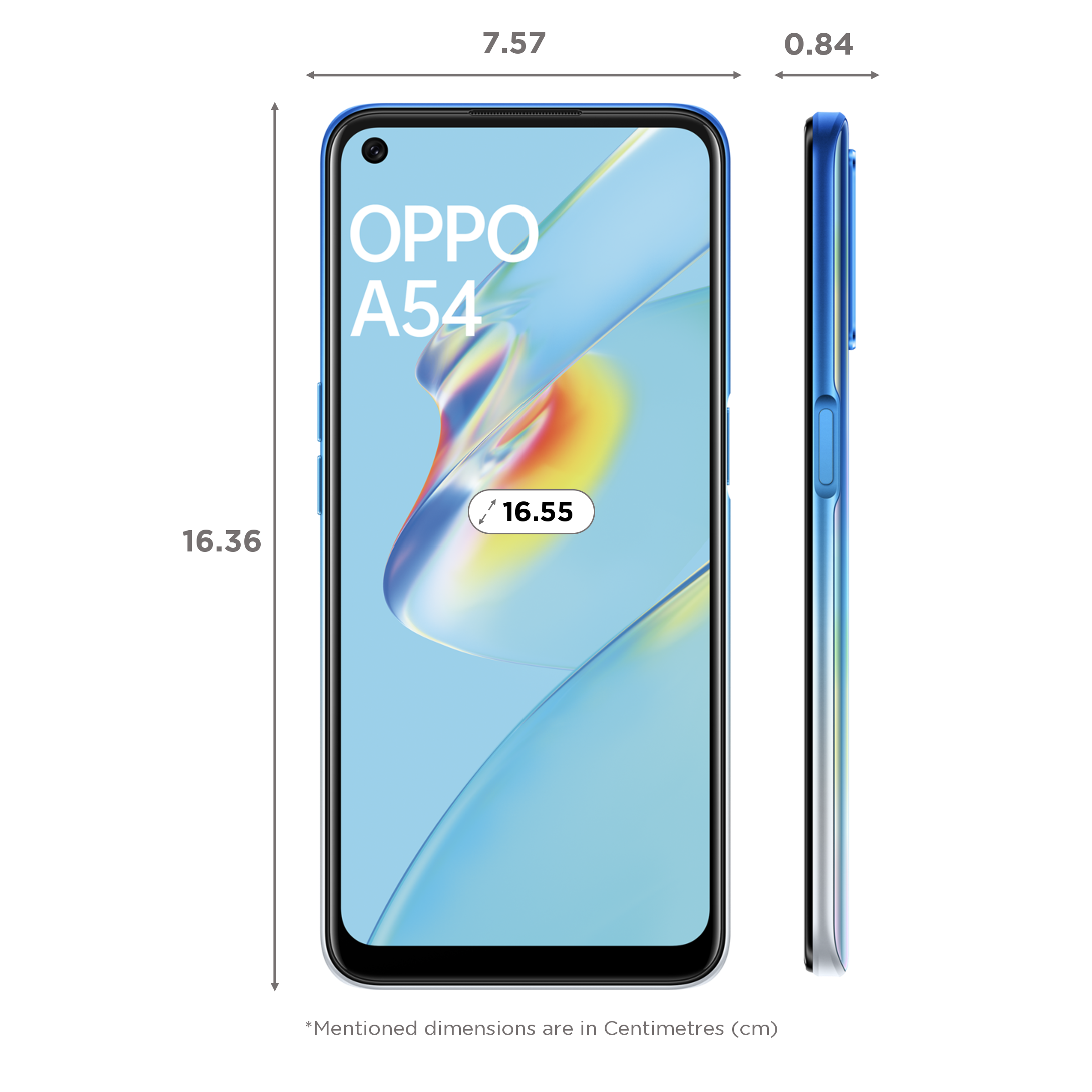 Buy Oppo A54 4gb Ram 64gb Starry Blue Online Croma